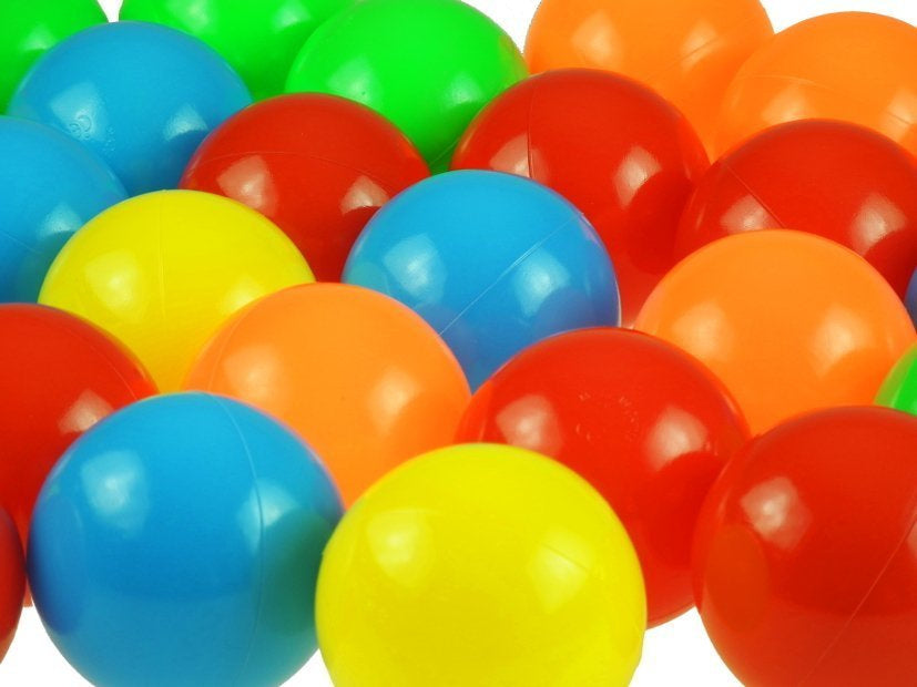 50 plastikinių kamuoliukų rinkinys vidaus ir lauko baseinui / žaidimams