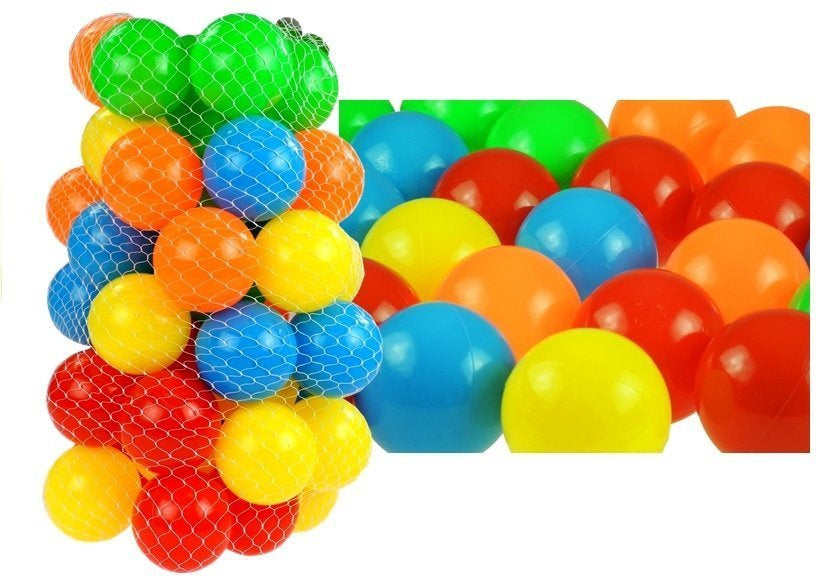 50 plastikinių kamuoliukų rinkinys vidaus ir lauko baseinui / žaidimams
