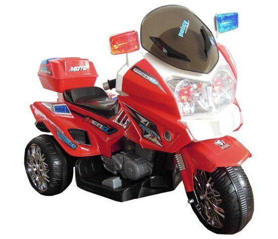 Vaikiškas elektrinis policijos motociklas CH815 raudonas