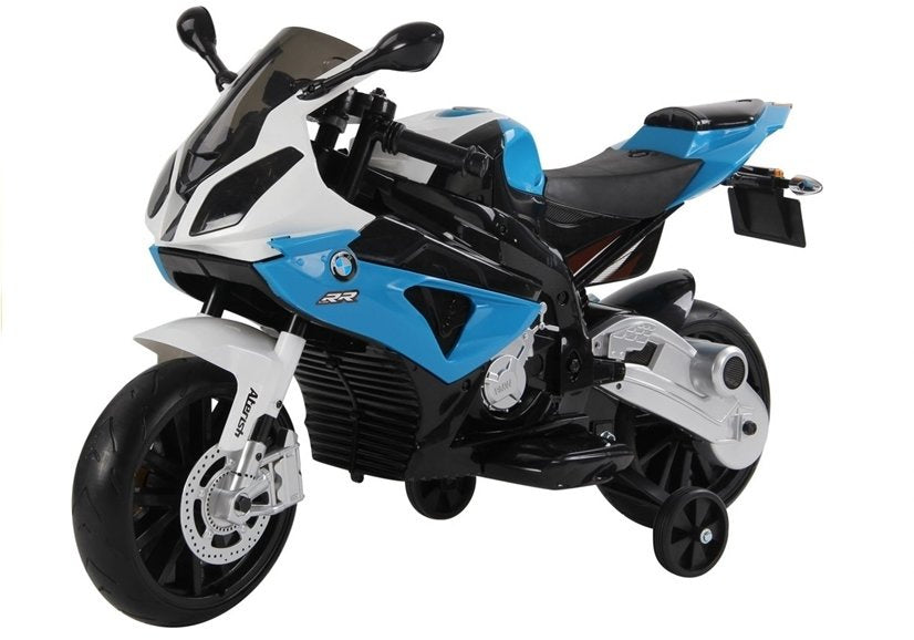 BMW S1000RR mėlynas – elektrinis vaikiškas motociklas