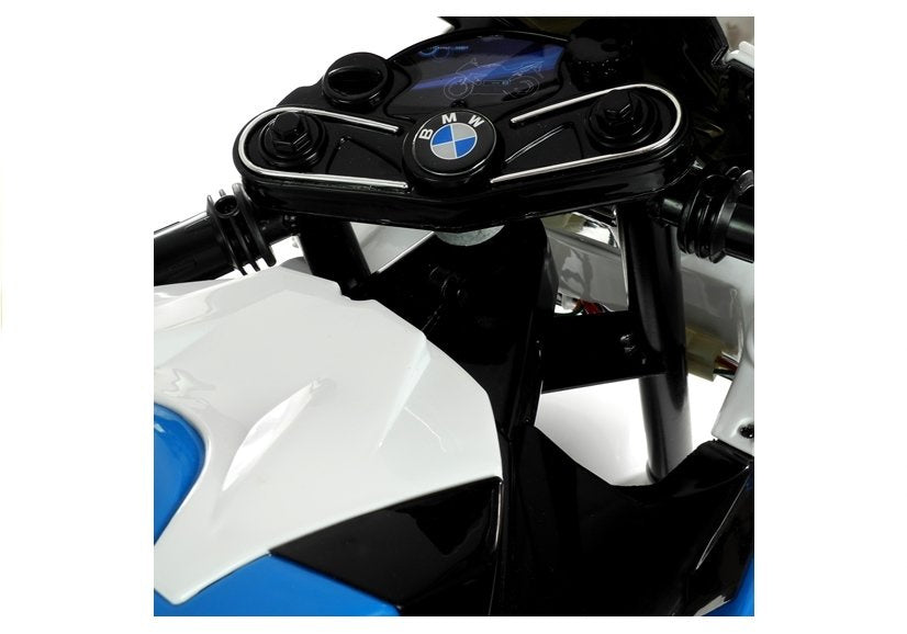 BMW S1000RR mėlynas – elektrinis vaikiškas motociklas