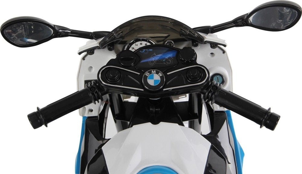 BMW S1000RR mėlynas – elektrinis vaikiškas motociklas