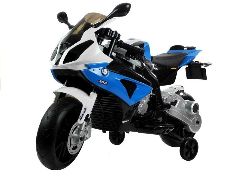 BMW S1000RR mėlynas – elektrinis vaikiškas motociklas