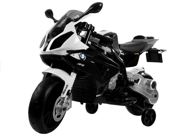 BMW S1000RR juodas – elektrinis vaikiškas motociklas