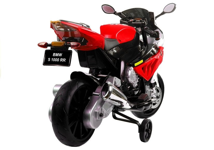 BMW S1000RR raudonas – elektrinis vaikiškas motociklas