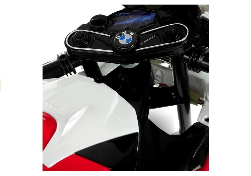 BMW S1000RR raudonas – elektrinis vaikiškas motociklas