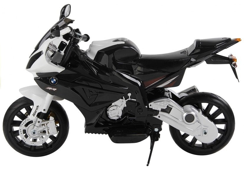 BMW S1000RR sidabrinis – elektrinis vaikiškas motociklas