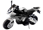 BMW S1000RR sidabrinis – elektrinis vaikiškas motociklas
