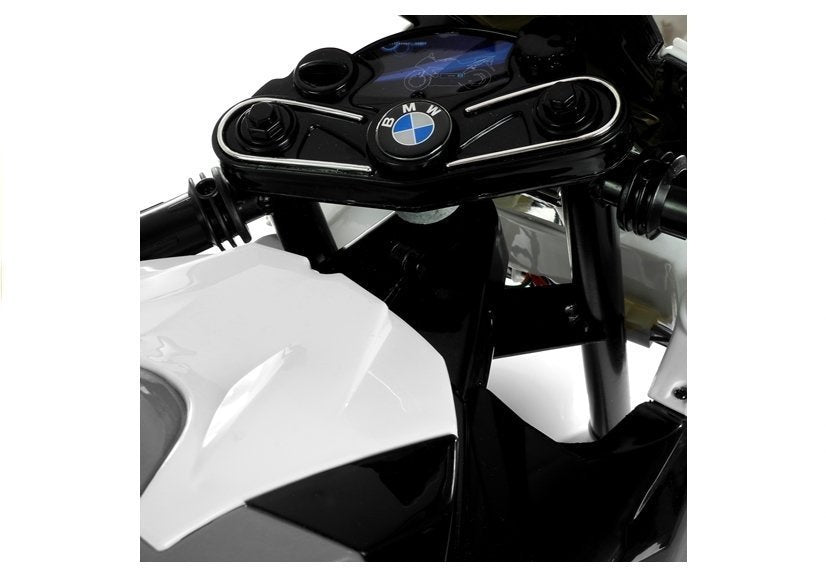 BMW S1000RR sidabrinis – elektrinis vaikiškas motociklas