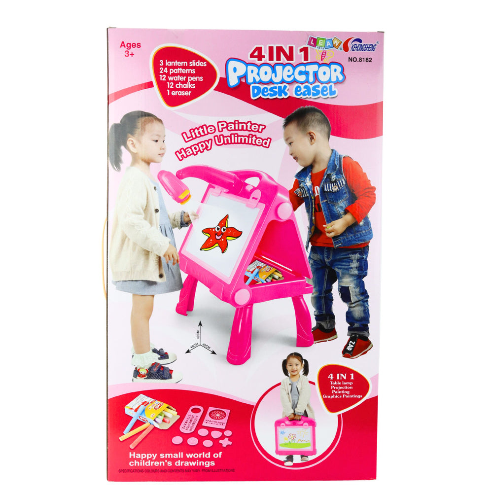Piešimo ir tapybos projektorius-stalas 4in1 su lenta, 49 cm