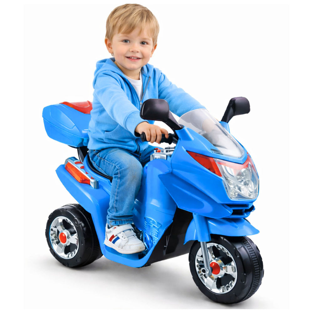 HC8051 mėlynas – elektrinis vaikiškas motociklas