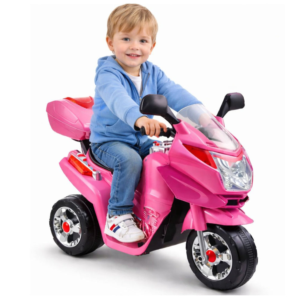 HC8051 rožinis – elektrinis vaikiškas motociklas