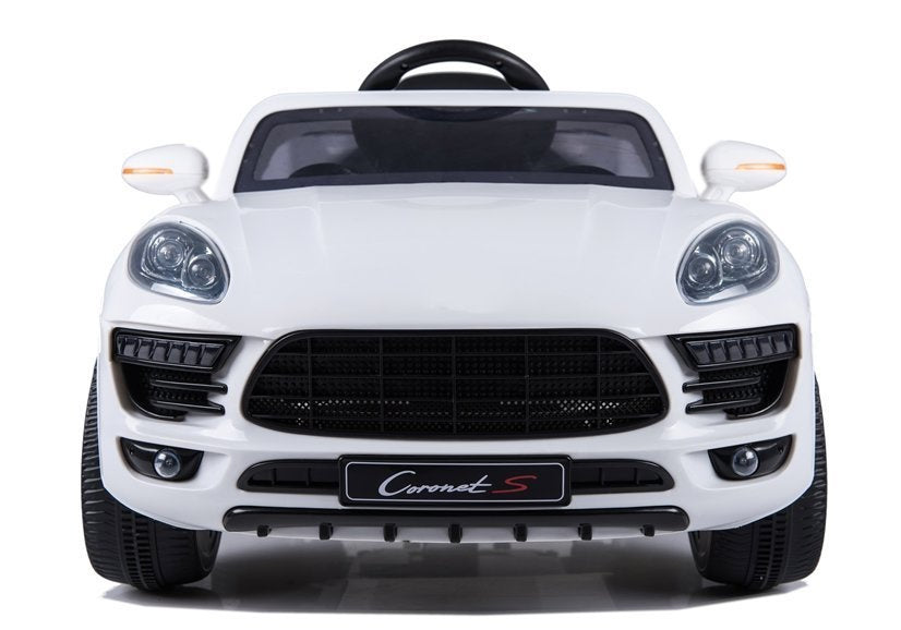 Coronet S baltas – elektrinis važiuojamas automobilis