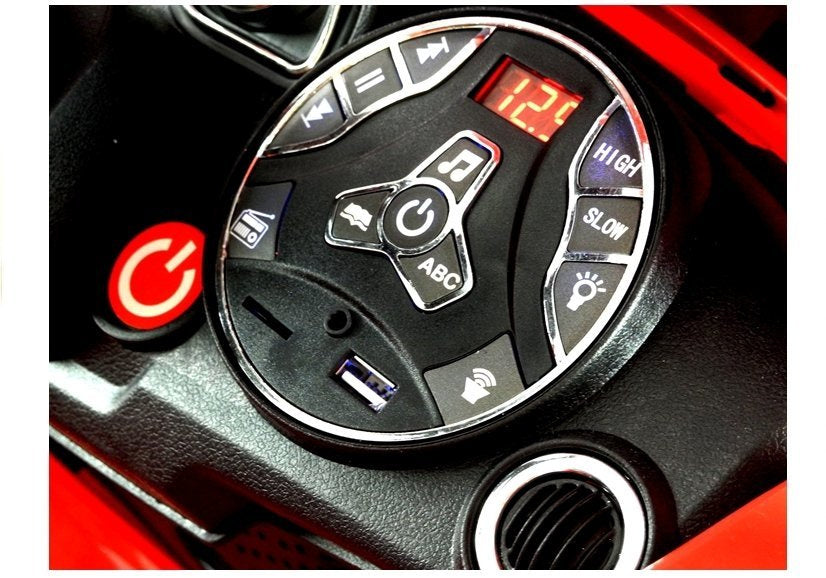 Coronet S raudonas – elektrinis važiuojamas automobilis