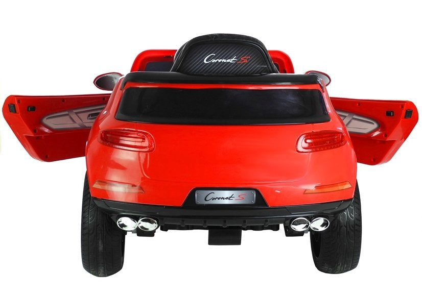 Coronet S raudonas – elektrinis važiuojamas automobilis