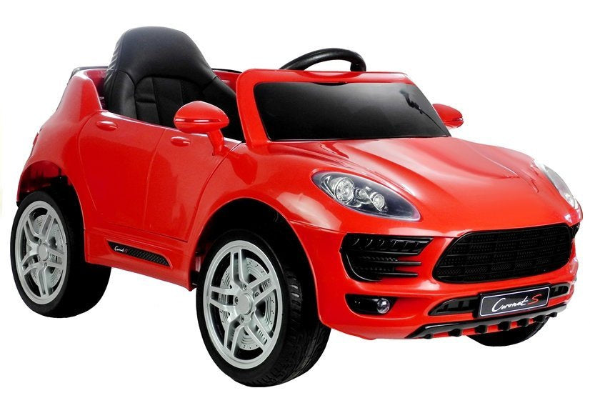 Coronet S raudonas – elektrinis važiuojamas automobilis