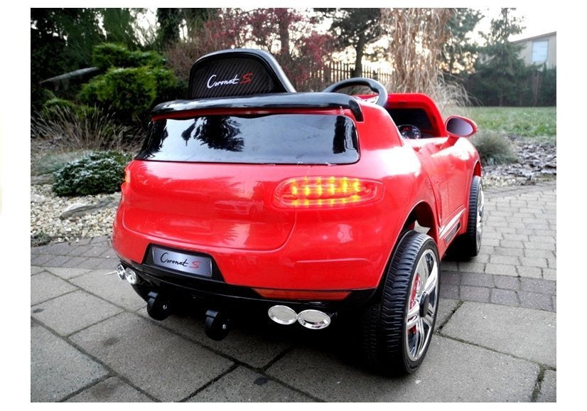 Coronet S raudonas – elektrinis važiuojamas automobilis