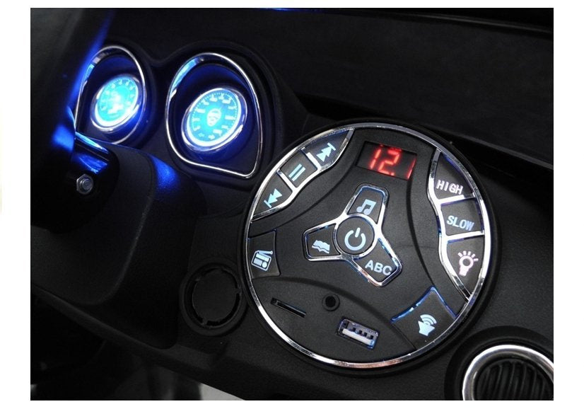 Coronet S juodas – elektrinis važiuojamas automobilis