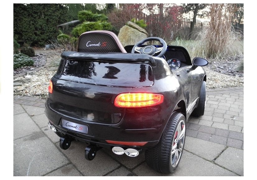 Coronet S juodas – elektrinis važiuojamas automobilis