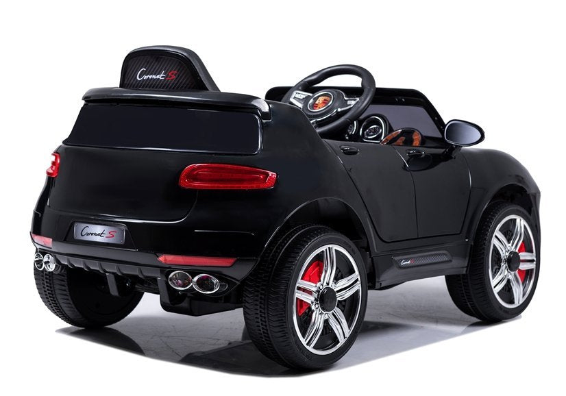 Coronet S juodas – elektrinis važiuojamas automobilis