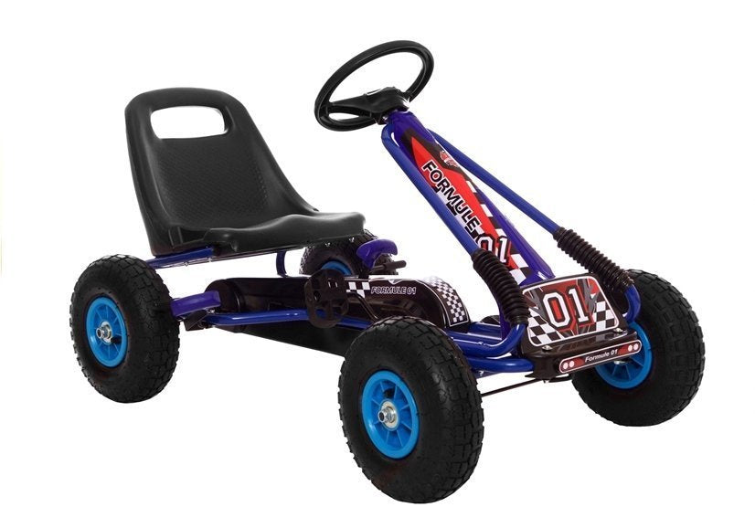 A-15 Go-Cart – mėlynas su pripučiamais ratais