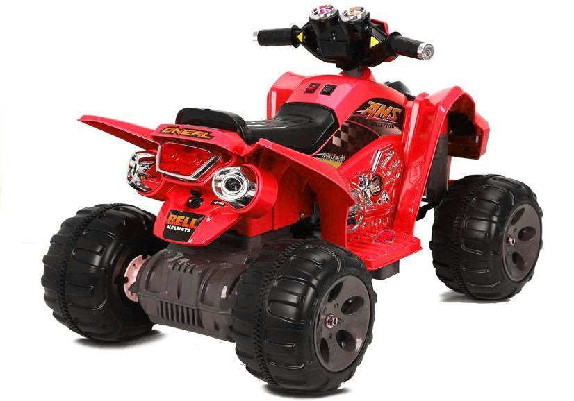 Vidutinis keturratis raudonas – elektrinė važiuojama transporto priemonė
