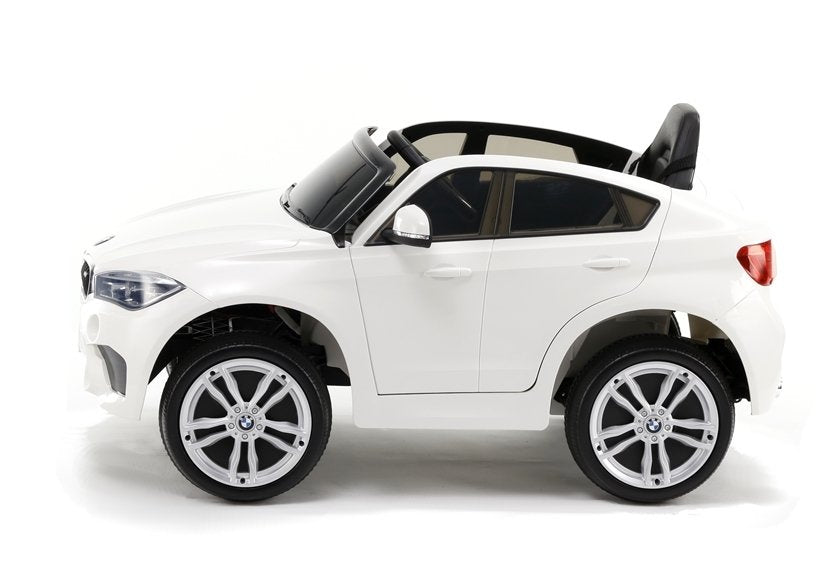 BMW X6 baltas – elektrinis važiuojamas automobilis
