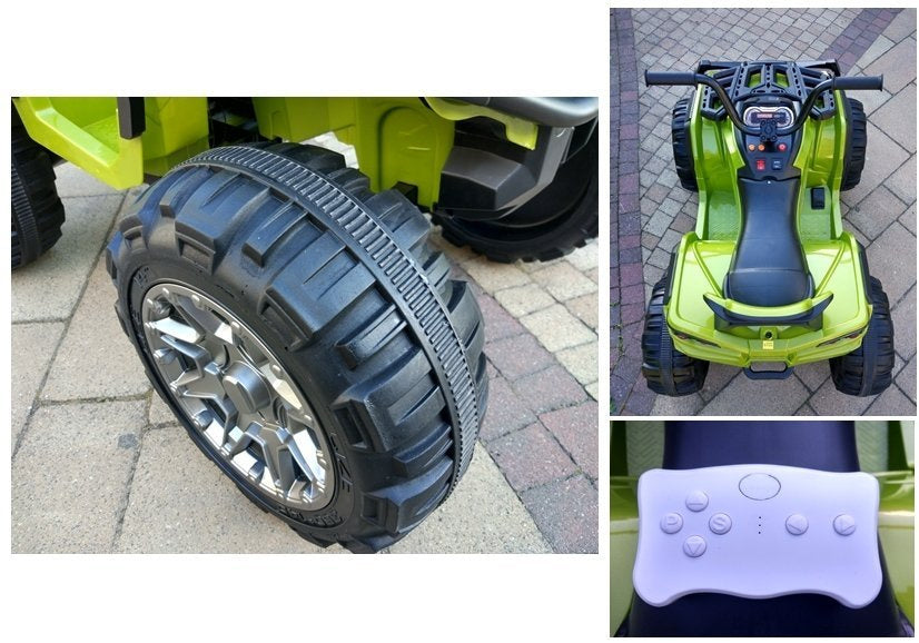 Quad BMD0906 žalias – elektrinė važiuojama transporto priemonė 2,4G