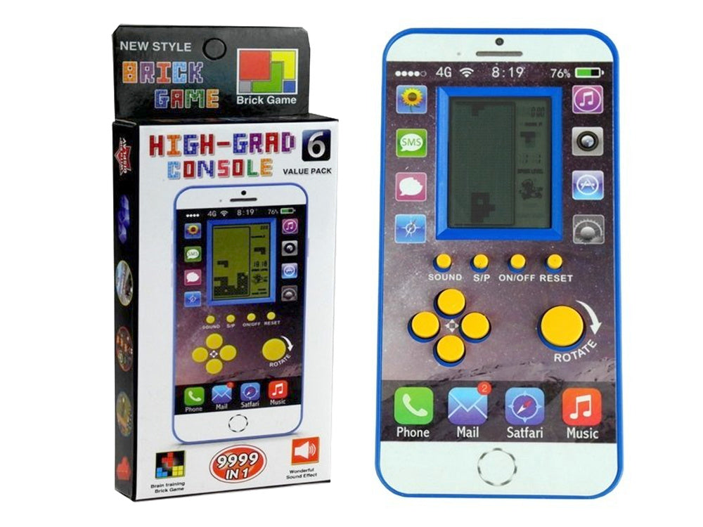 Tetris žaidimas, atrodantis kaip tikras telefonas, 4 spalvos