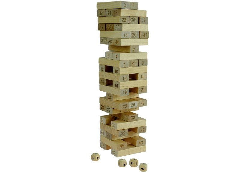 Medinis Jenga žaidimas „Neišgriauk bokšto!“