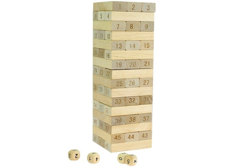 Medinis Jenga žaidimas „Neišgriauk bokšto!“