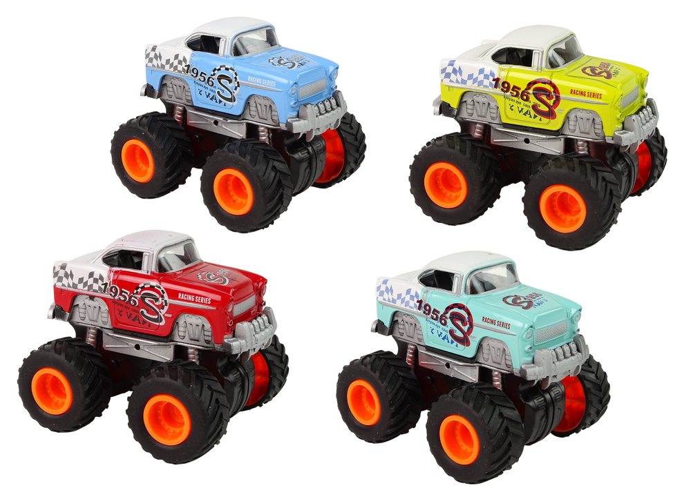 4x4 klasikinis didelių ratų modelis – 4 spalvos