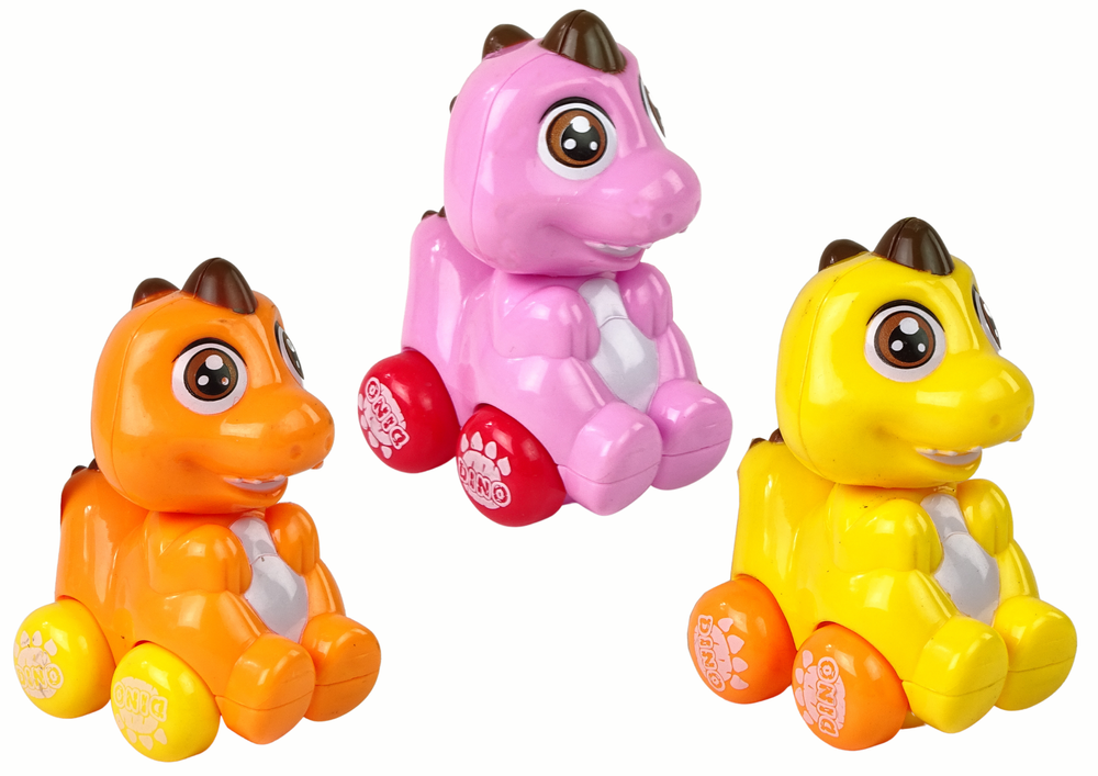 Spalvotas dinozauras kiaušinyje – prisukamas žaislas