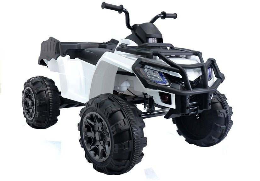 Keturratis BDM 0909 baltas 24V – elektrinis vaikiškas keturratis