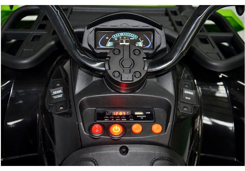 Keturratis BDM 0909 žalias 24V – elektrinis vaikiškas keturratis