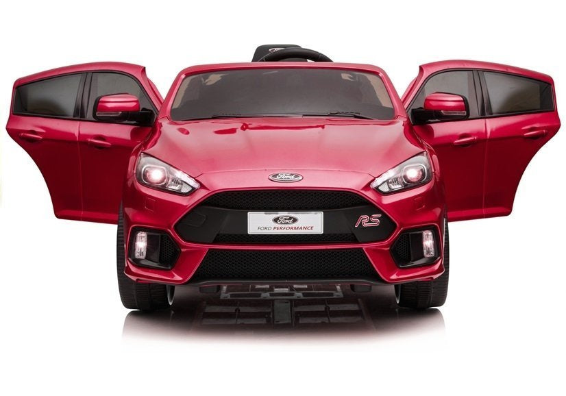 Ford Focus RS raudonas – elektrinis vaikiškas automobilis