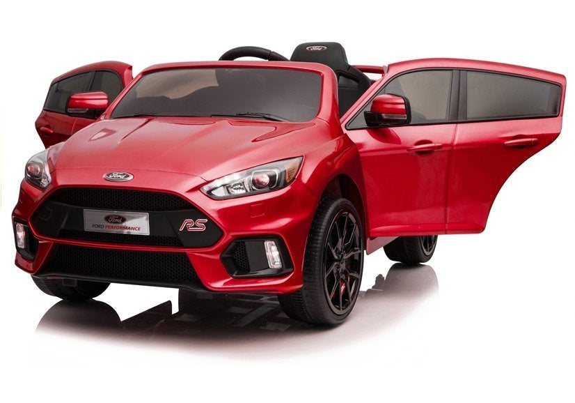 Ford Focus RS raudonas – elektrinis vaikiškas automobilis