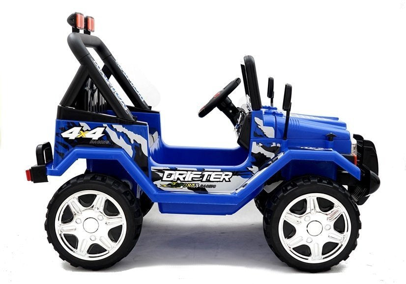 Vaikiškas važiuojamas automobilis Jeep Raptor S618 EVA mėlynas