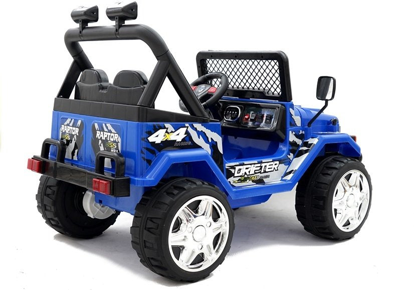 Vaikiškas važiuojamas automobilis Jeep Raptor S618 EVA mėlynas