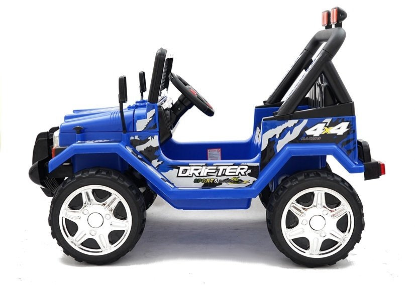 Vaikiškas važiuojamas automobilis Jeep Raptor S618 EVA mėlynas