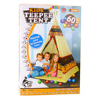 Indėnų tipi palapinė vaikams + 60 kamuoliukų 155 cm