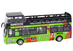 Turistinis dviaukštis autobusas su atidaromomis durimis žalias