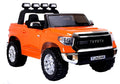 Toyota Tundra oranžinė – elektrinis vaikiškas automobilis