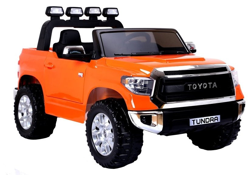 Toyota Tundra oranžinė – elektrinis vaikiškas automobilis