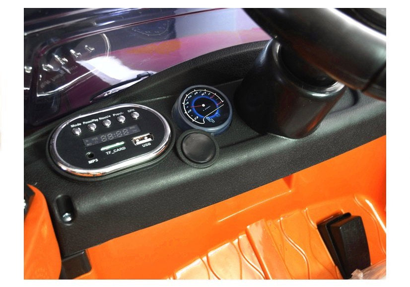 HL1638 elektrinis vaikiškas automobilis – oranžinis