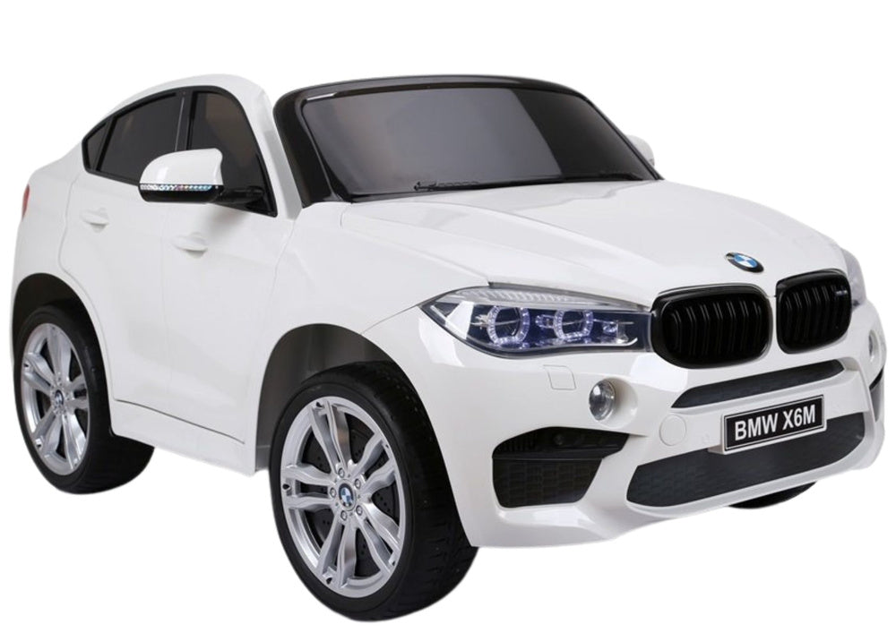 NAUJAS BMW X6M baltas – elektrinis vaikiškas automobilis