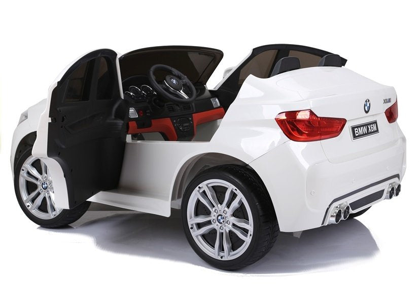 NAUJAS BMW X6M baltas – elektrinis vaikiškas automobilis