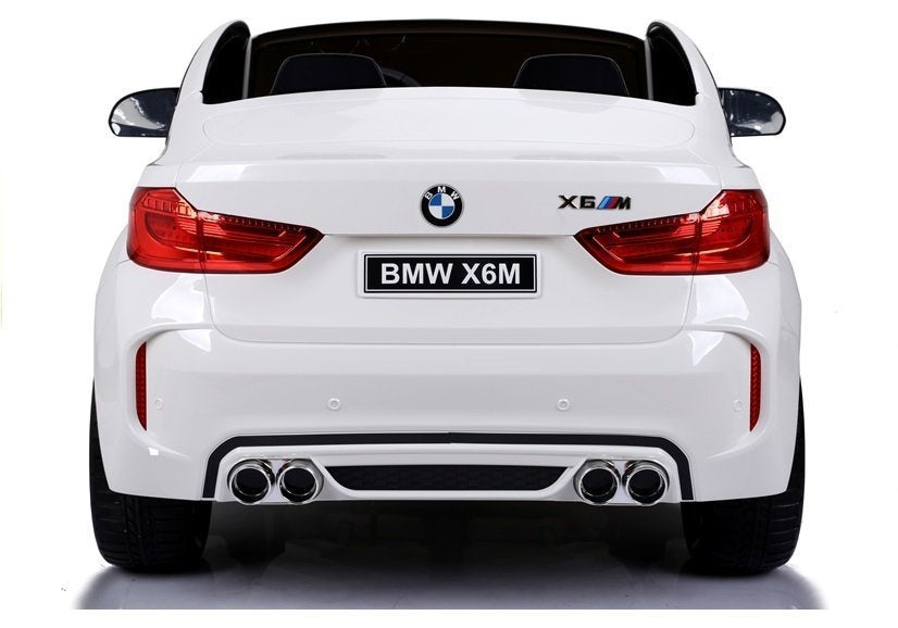 NAUJAS BMW X6M baltas – elektrinis vaikiškas automobilis