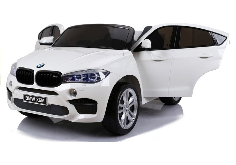 NAUJAS BMW X6M baltas – elektrinis vaikiškas automobilis