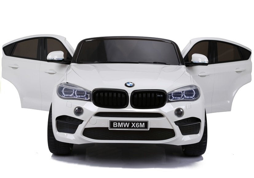 NAUJAS BMW X6M baltas – elektrinis vaikiškas automobilis